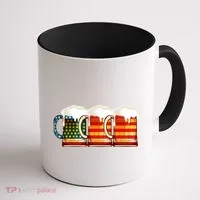 Three American Beer Coffee Mug thumb 1