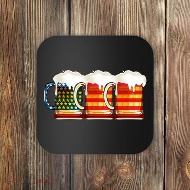 Three American Beer Coaster