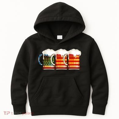 Three American Beer Kids Hoodie