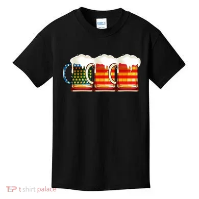 Three American Beer Kids T-Shirt