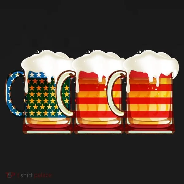 Three American Beer Kids T-Shirt