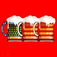 Three American Beer Santa Hat thumb 1