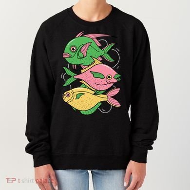 Three Colorful Fishes Women's Sweatshirt