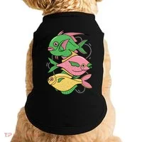 Three Colorful Fishes Doggie Tank thumb 0