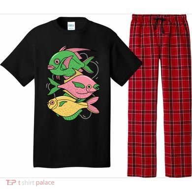Three Colorful Fishes Pajama Set