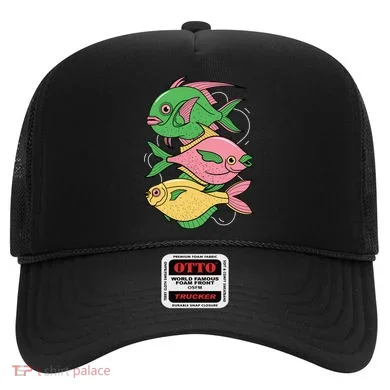 Three Colorful Fishes Hat