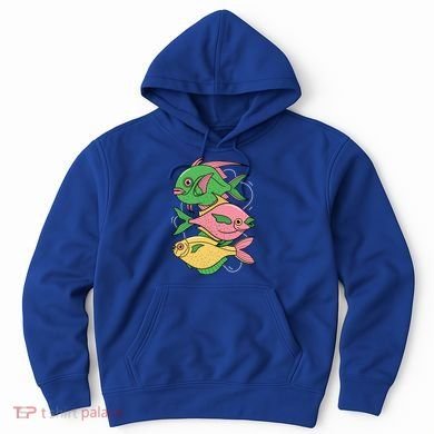 Three Colorful Fishes Hoodie