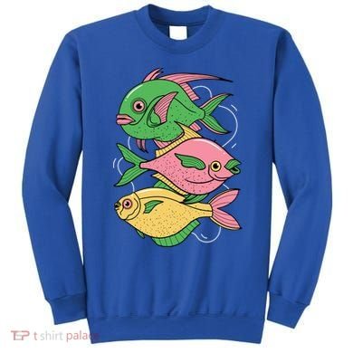 Three Colorful Fishes Sweatshirt