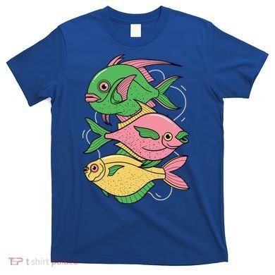 Three Colorful Fishes T-Shirt