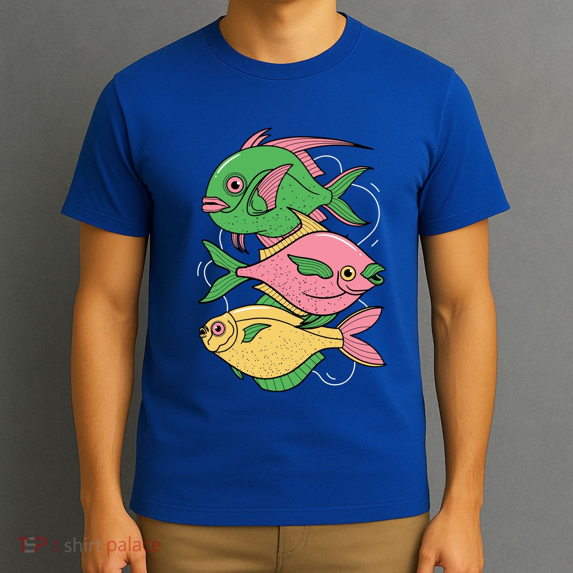 Three Colorful Fishes T-Shirt