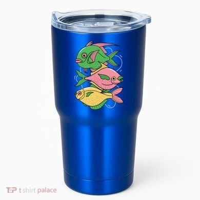 Three Colorful Fishes Tumbler