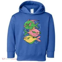 Three Colorful Fishes Toddler Hoodie thumb 0
