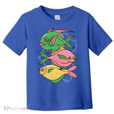 Three Colorful Fishes Toddler T-Shirt