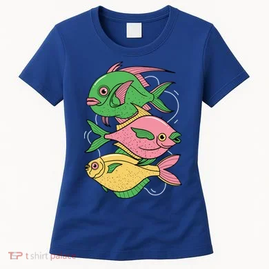 Three Colorful Fishes Women's T-Shirt