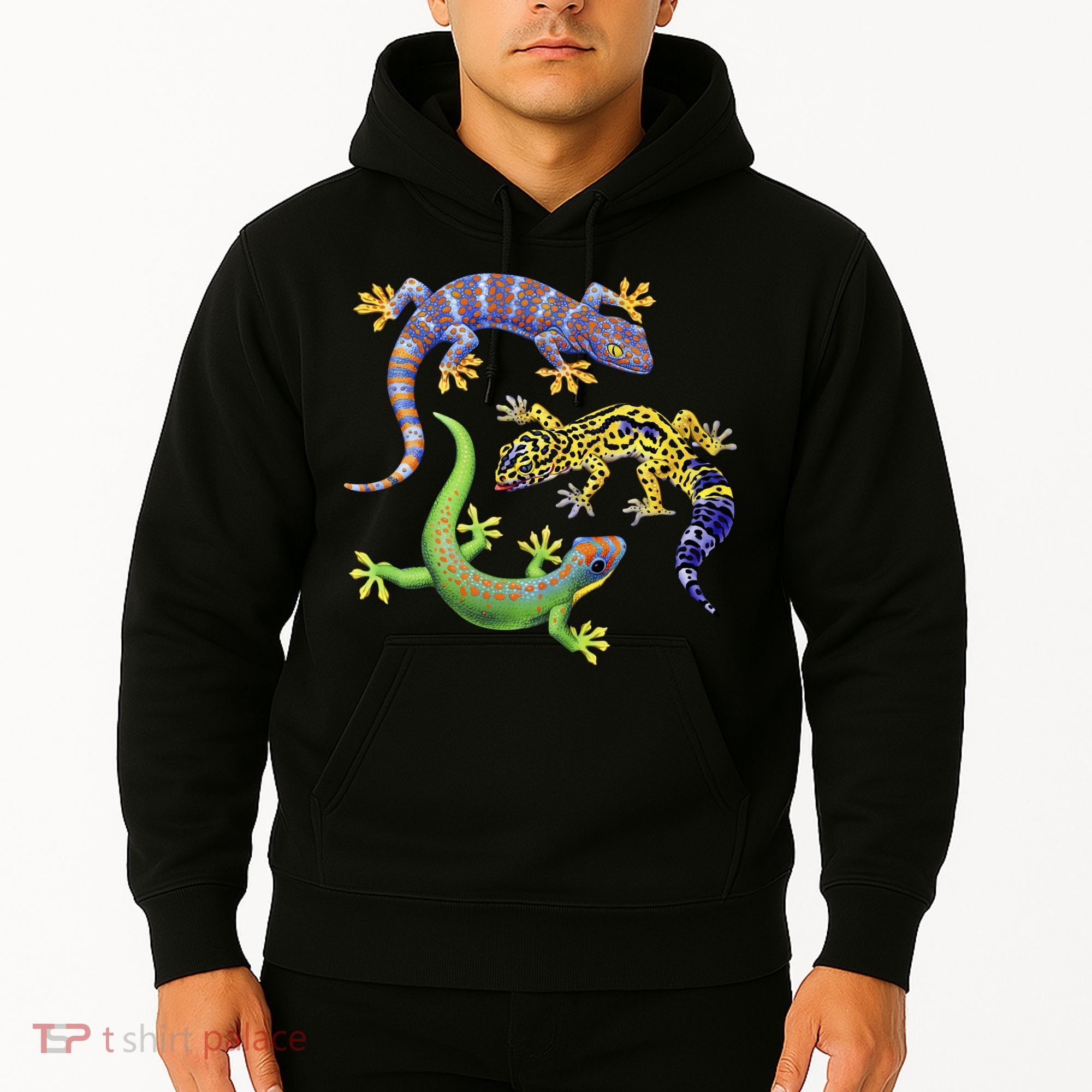 Three Geckos Hoodie