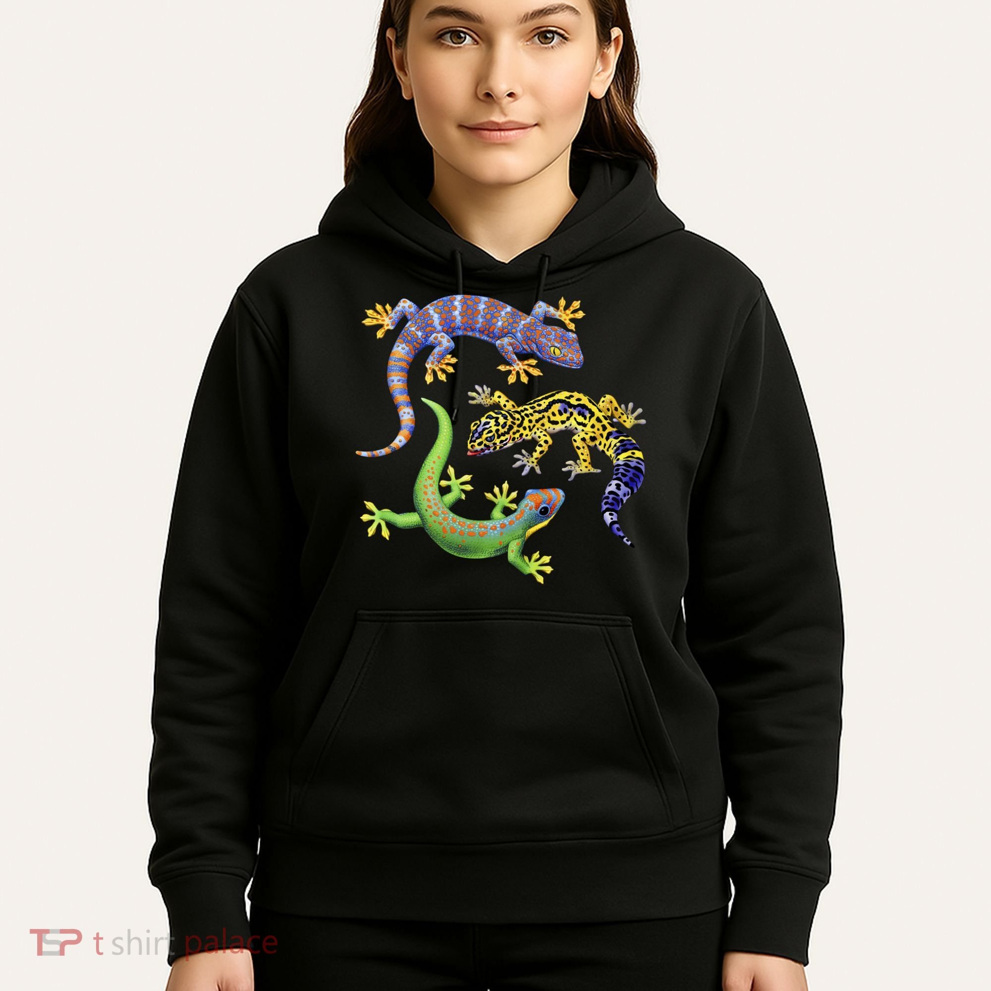 Three Geckos Hoodie