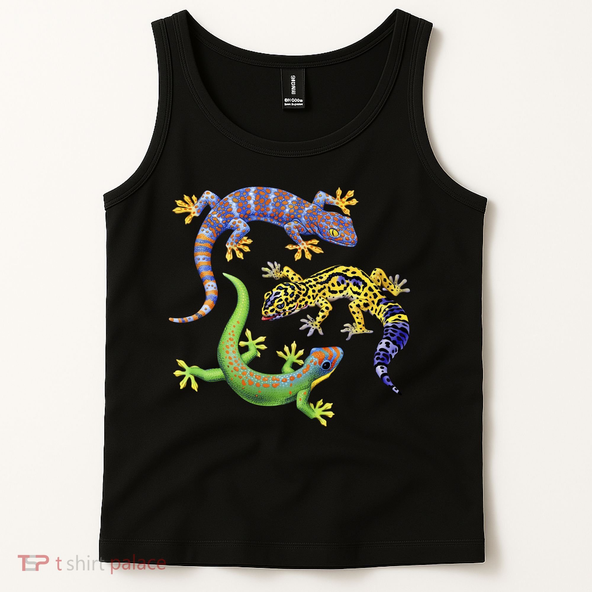 Three Geckos Tank Top