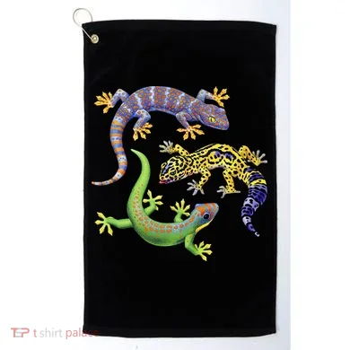 Three Geckos Golf Towel