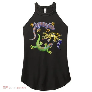 Three Geckos Women's Perfect Tri Rocker Tank
