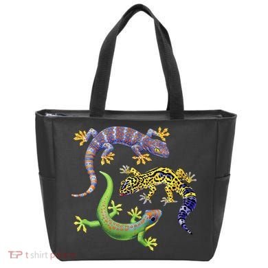 Three Geckos Tote Bag