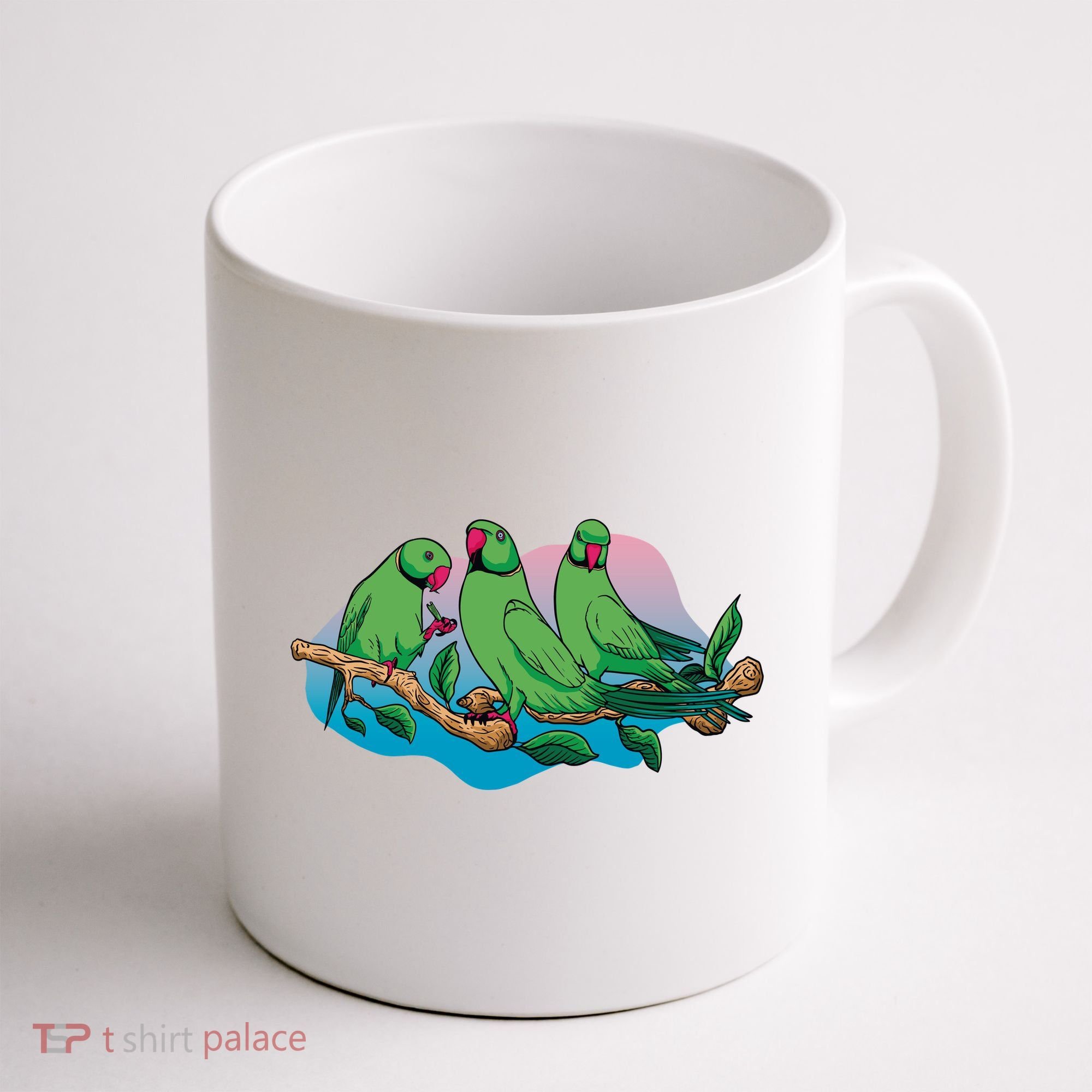 Three Parrots Coffee Mug