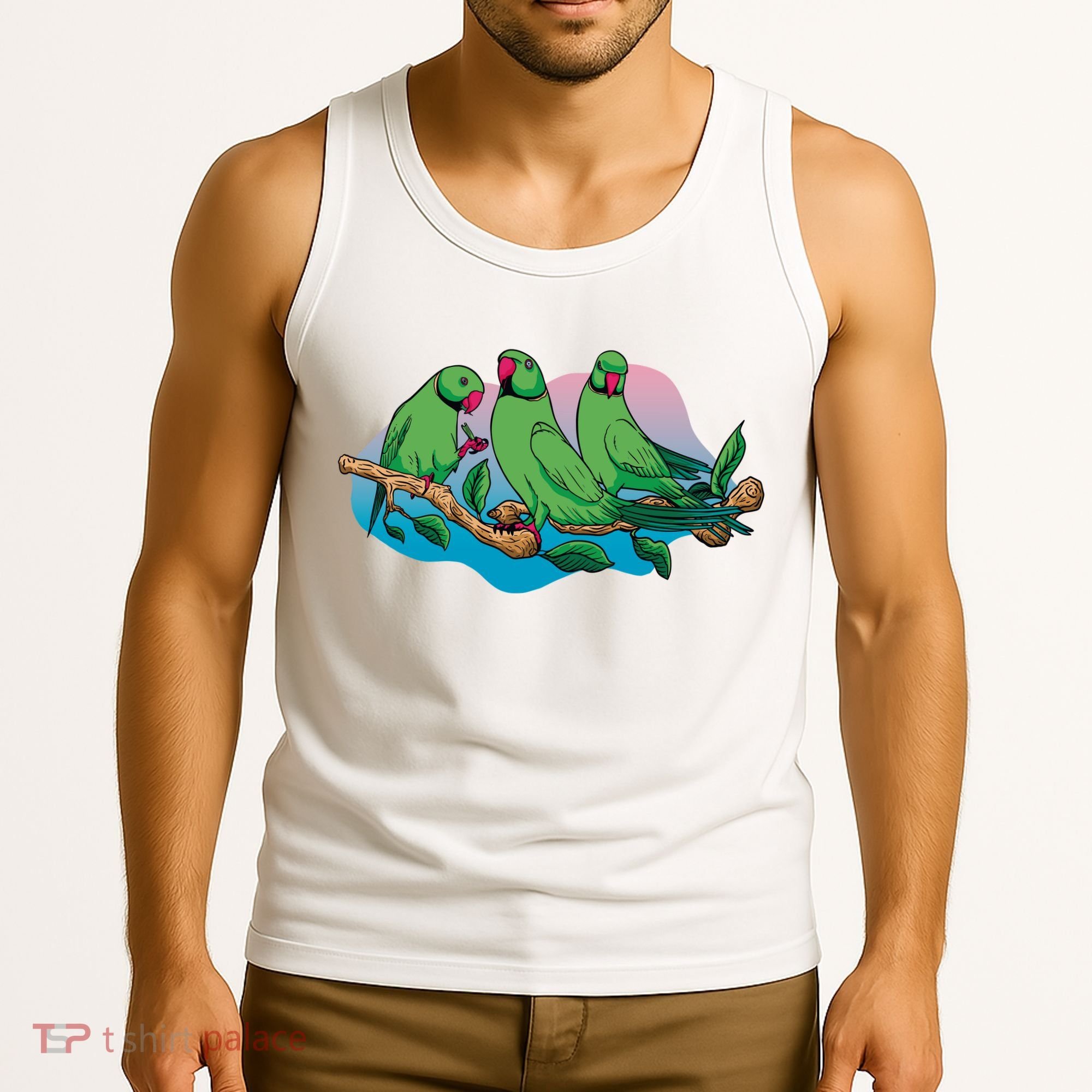 Three Parrots Tank Top