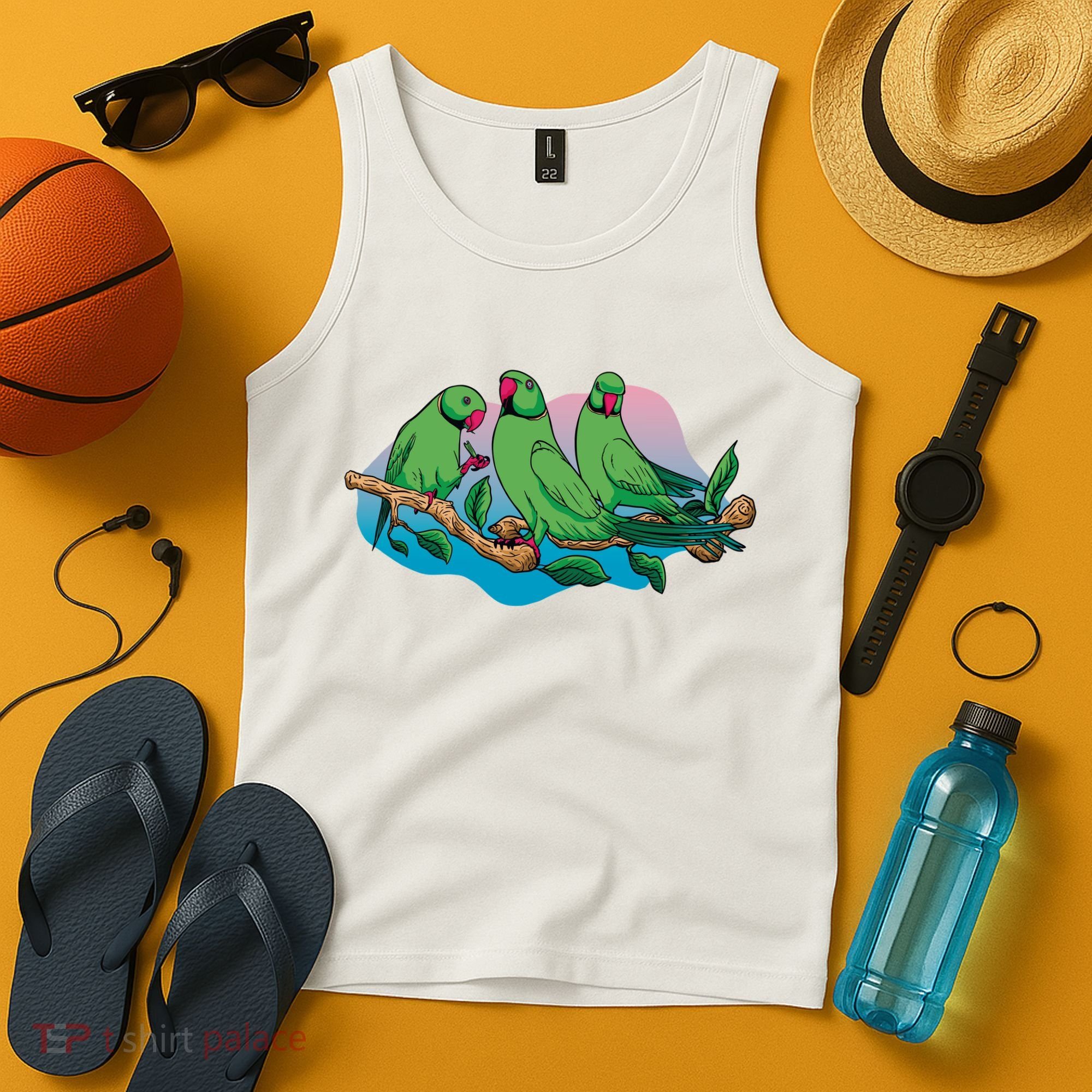 Three Parrots Tank Top