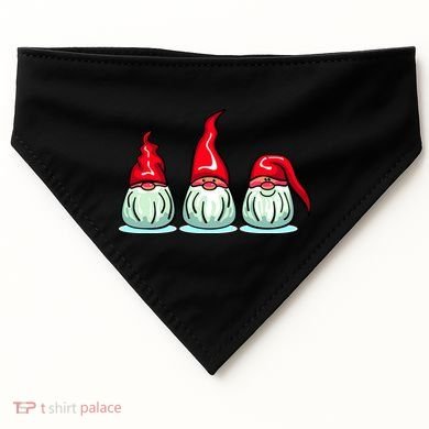Three Santa Gnomes USA-Made Doggie Bandana
