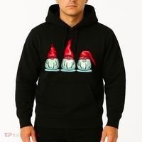 Three Santa Gnomes Hoodie thumb 2