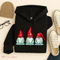 Three Santa Gnomes Hoodie thumb 4