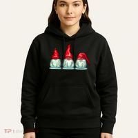 Three Santa Gnomes Hoodie thumb 5