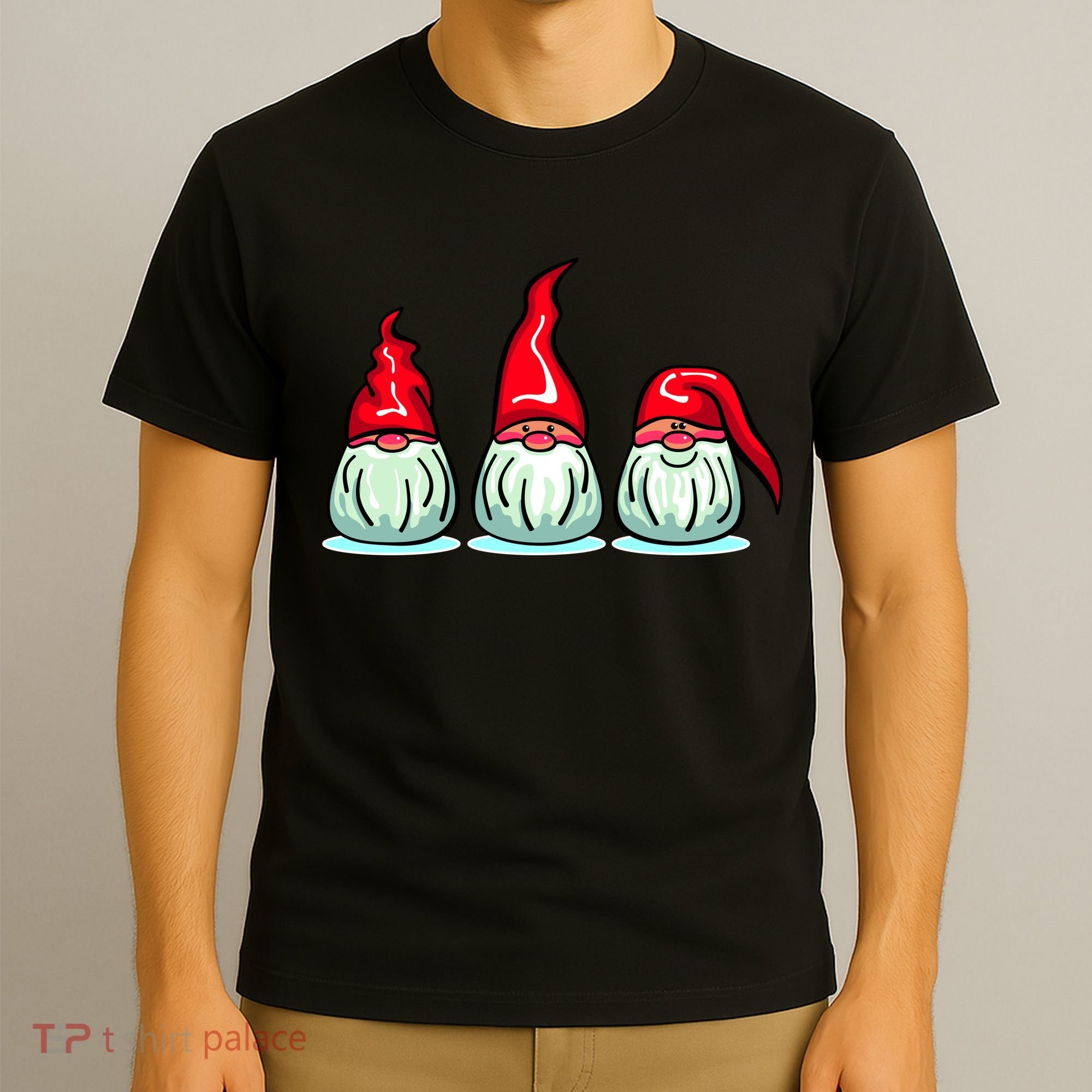 Three Santa Gnomes T-Shirt