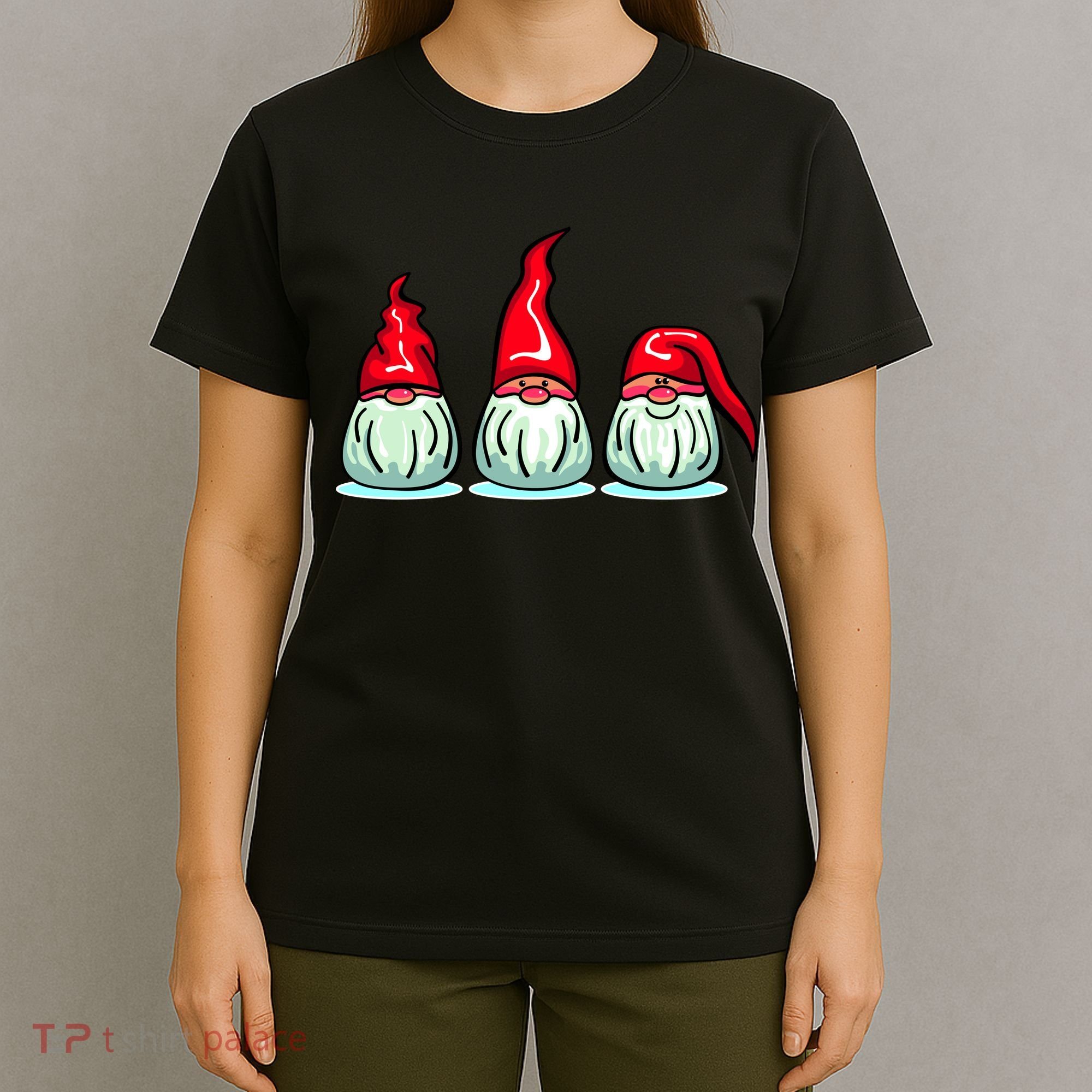 Three Santa Gnomes T-Shirt