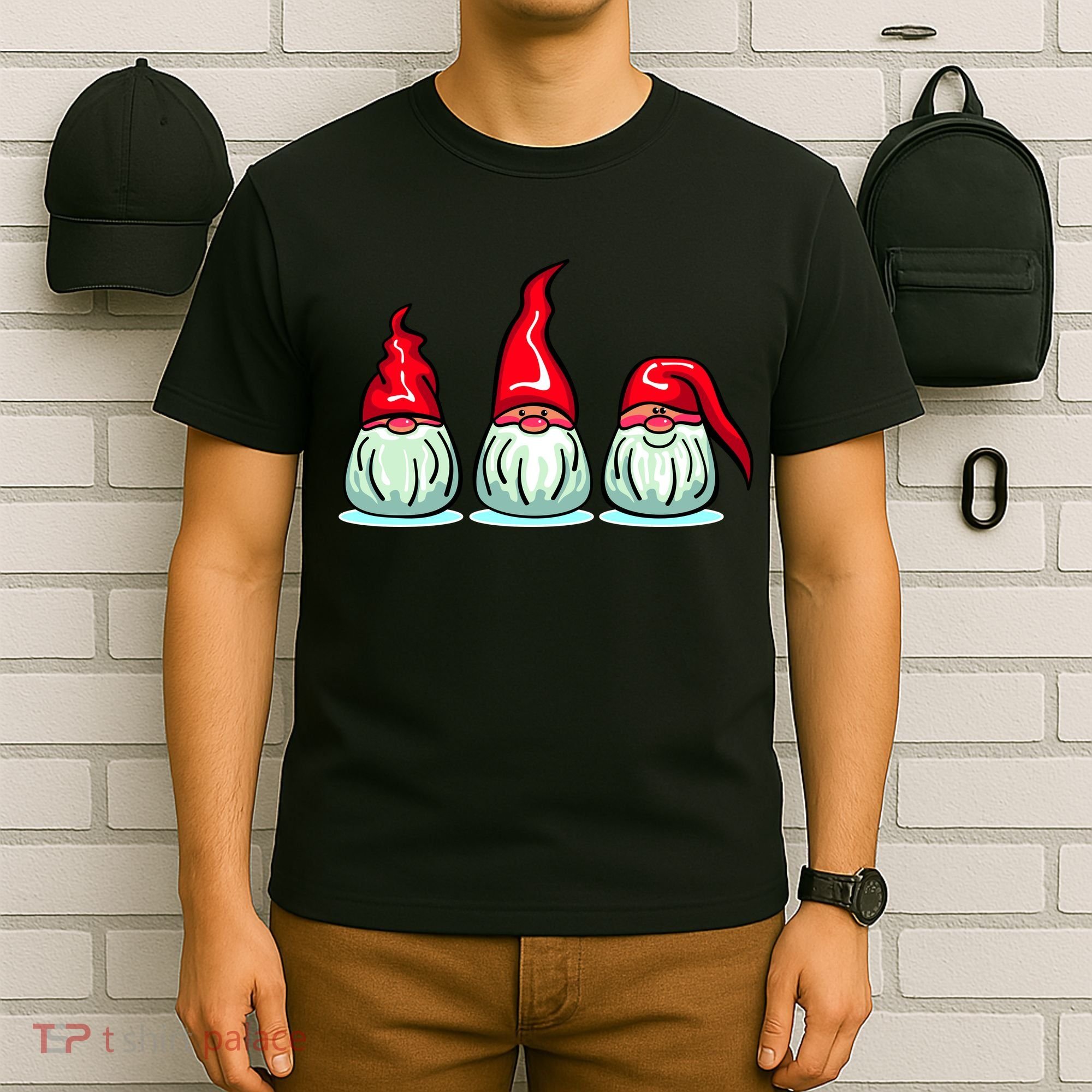 Three Santa Gnomes T-Shirt