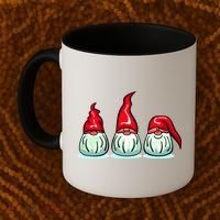 Three Santa Gnomes Coffee Mug thumb 2