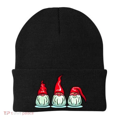 Three Santa Gnomes Beanie