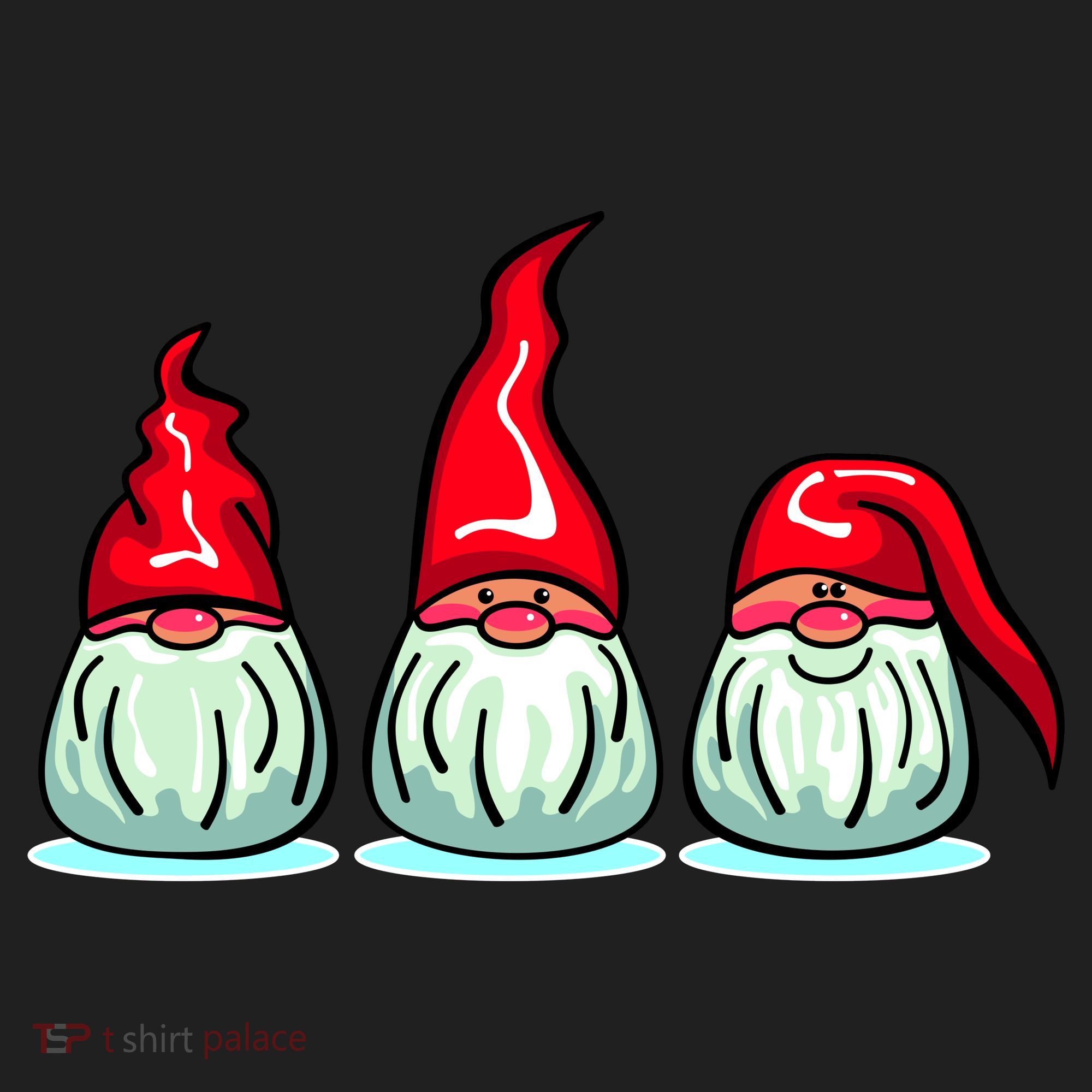 Three Santa Gnomes Beanie
