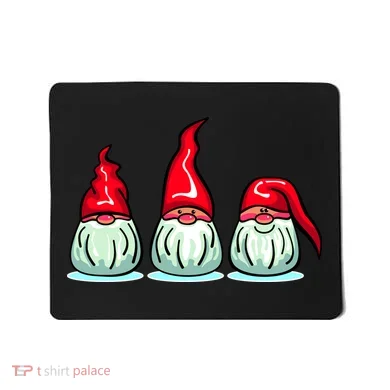 Three Santa Gnomes Mousepad
