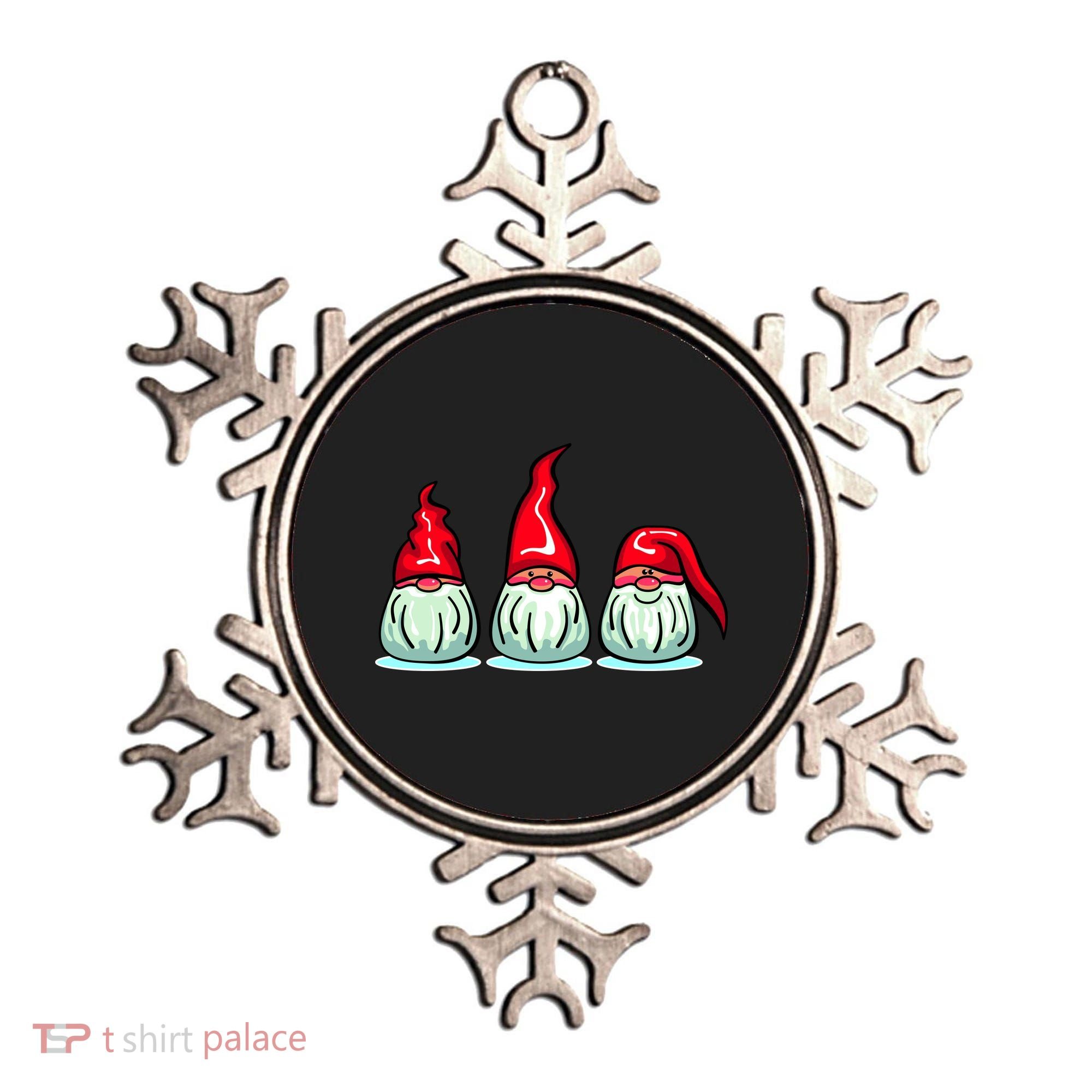 Three Santa Gnomes Ornament