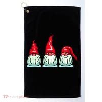 Three Santa Gnomes Golf Towel thumb 0