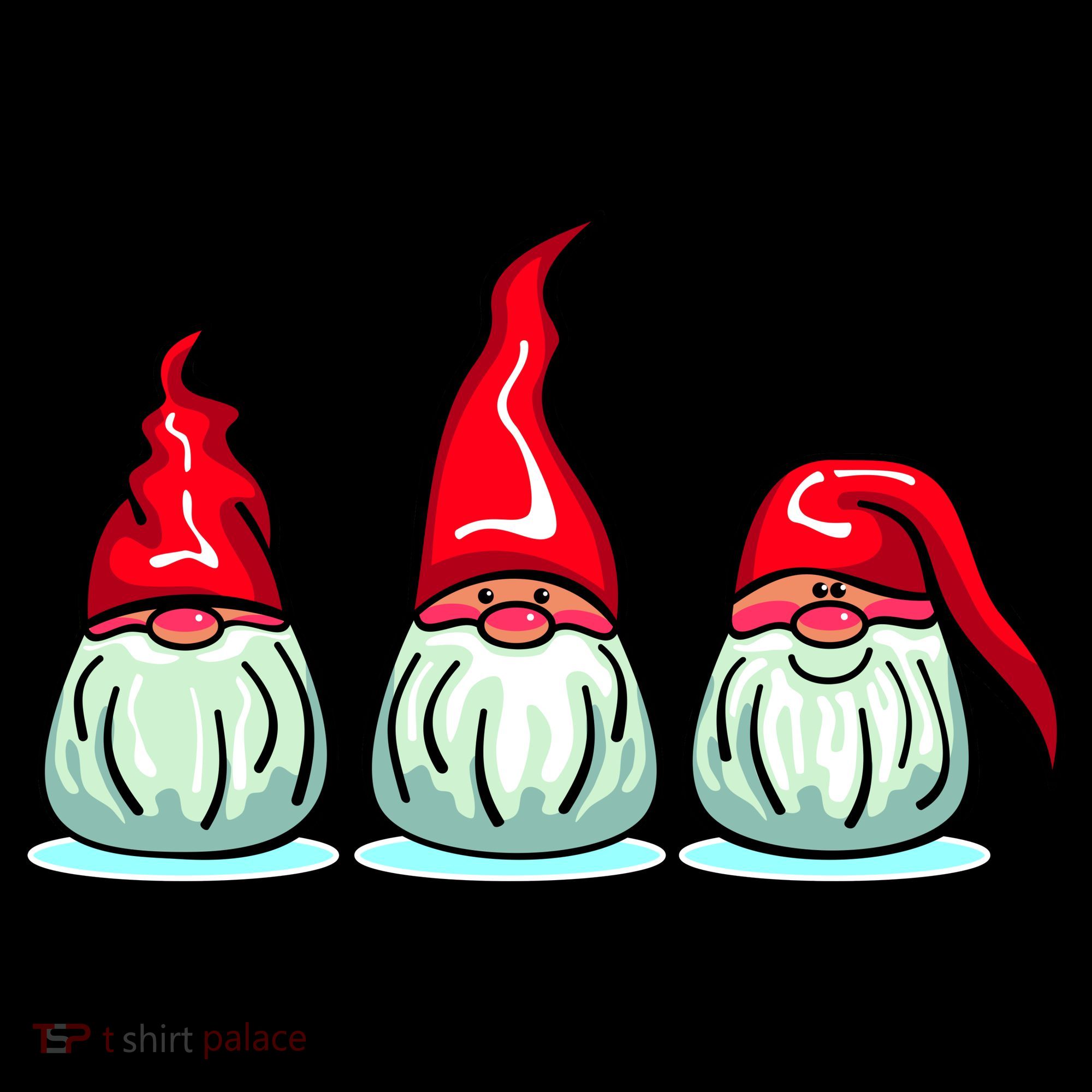 Three Santa Gnomes Women's Long Sleeve Shirt