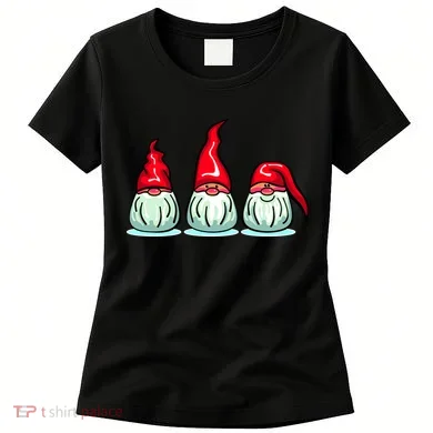 Three Santa Gnomes Women's T-Shirt