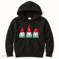 Three Santa Gnomes Kids Hoodie thumb 0
