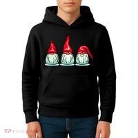 Three Santa Gnomes Kids Hoodie thumb 4