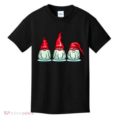 Three Santa Gnomes Kids T-Shirt