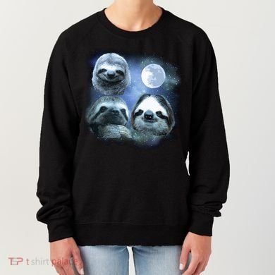 Three Sloths In Space Women's Sweatshirt