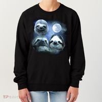 Three Sloths In Space Women's Sweatshirt thumb 0
