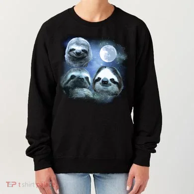 Three Sloths In Space Women's Sweatshirt