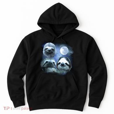 Three Sloths In Space Hoodie