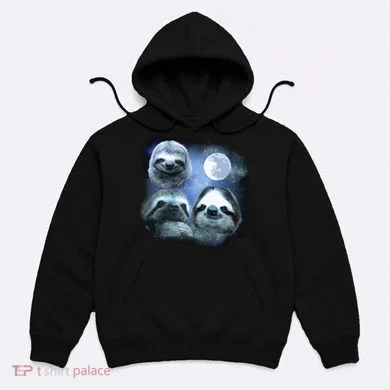 Three Sloths In Space Hoodie